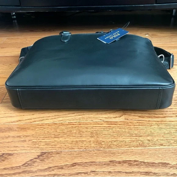 Ralph Lauren Smooth Leather Commuter Bag
Men's Black Leather Briefcase NWT - Picture 6 of 13